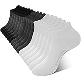 BAMBOO COOL Men's Ankle Socks Athletic Cushioned Moisture Wicking, Running Socks Arch Support Breathable, Heel Tab 8 Pack