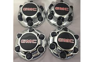 REPLACEMENT Part: Set of 4 Chrome GMC Sierra Yukon Savana 6 Lug 1500 Center Caps 16 17 Wheels by Replacement