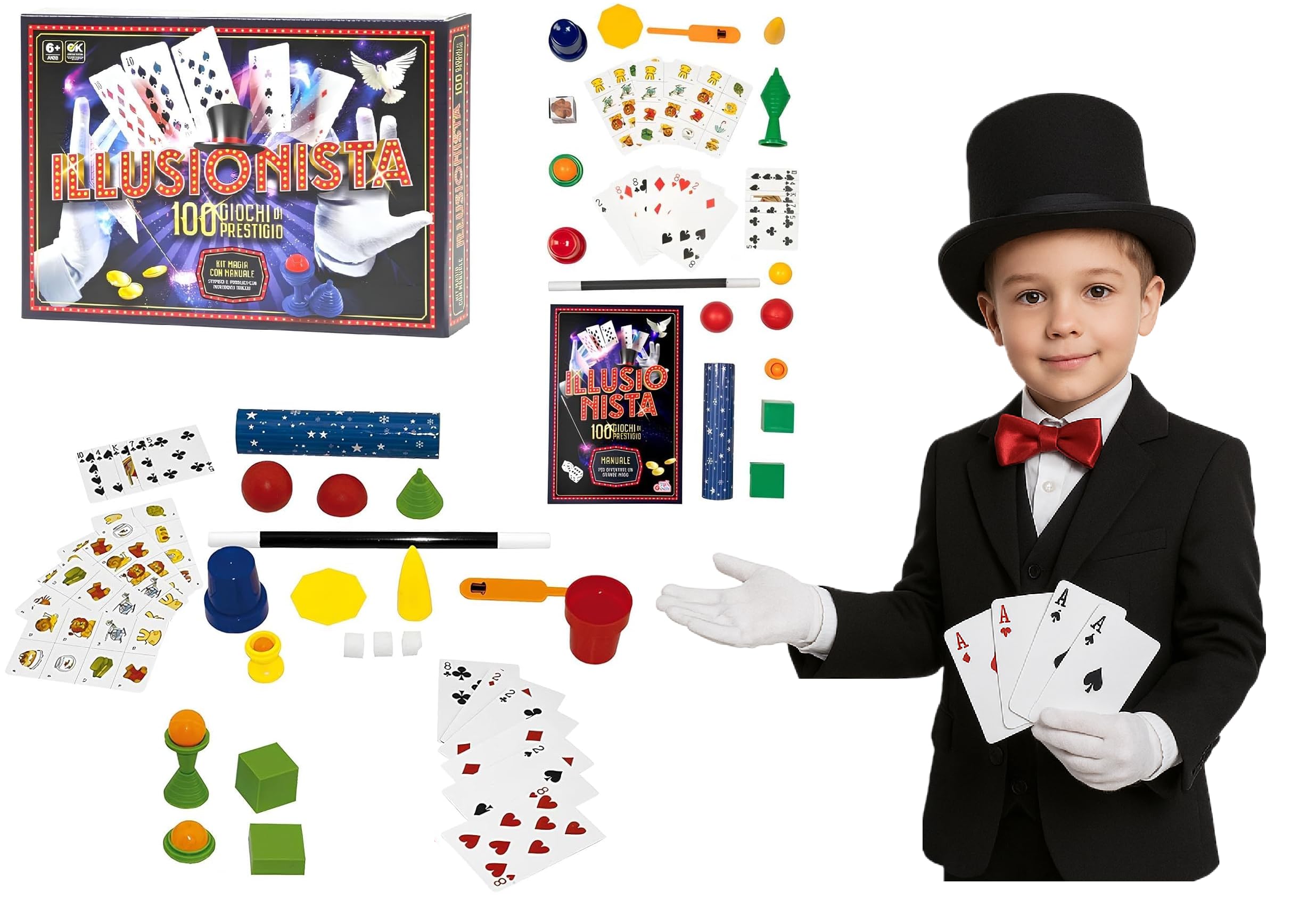 Magic Show Games – 100 Easy to Learn Tricks for Children – Magician and Prestige Game