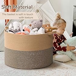 INDRESSME 115L Extra Large Blanket Basket, Woven
