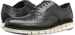 Cole Haan mens Zerogrand Wing Oxford, Black, 9.5 US