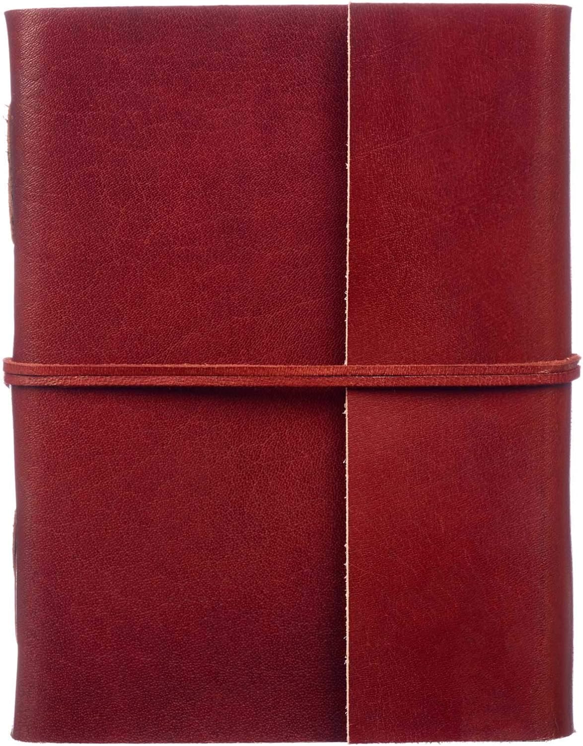 Paper High Leather Journal Notebook Large Plain 135 x 185mm, Brown - Image 3