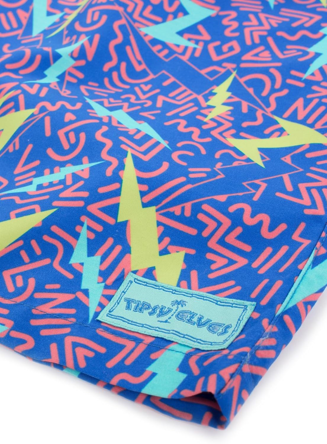 Tipsy Elves Men's Short Swim Trunks - Bright Neon Board Shorts for Vacation | 