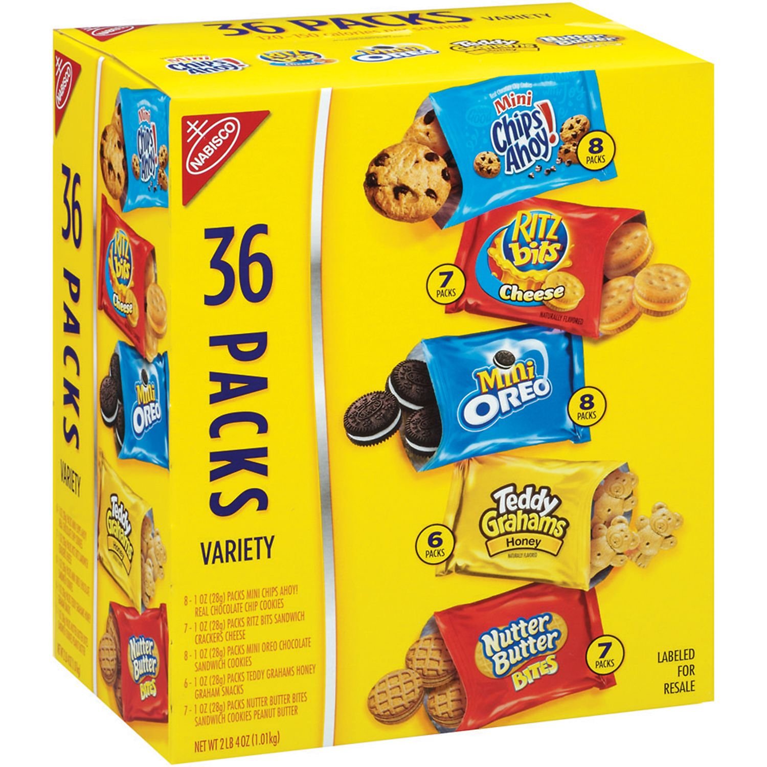 Nabisco Mini snack variety pack - 36ct (044000022280)