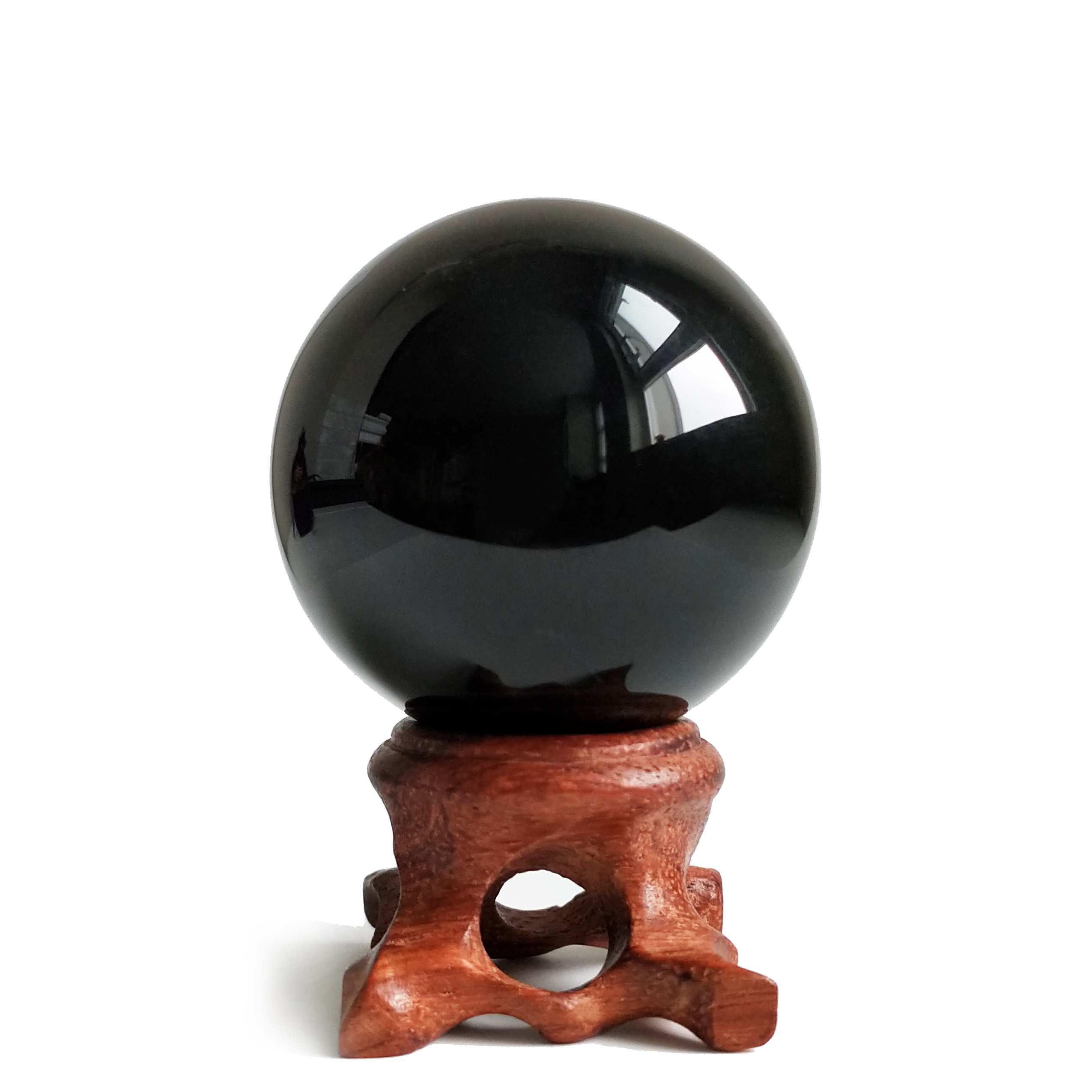 Black Obsidian Crystal Balls for Fengshui, Meditation, Crystal Healing, Divination, Home Decoration, Black Magic Crystal Sphere