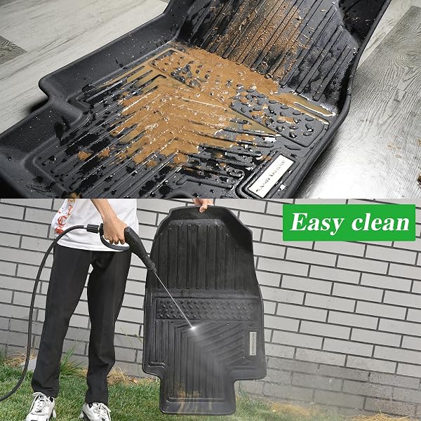 SANBAN-AXE FLOOR MATS FOR 2021-2024 2025 CHEVROLET SUBURBAN 7 SEATS (2ND ROW BUCKET SEATS)(NOT FIT 8 SEATS)/ GMC YUKON XL(ONLY XL) & TRUNK MAT TPE FLOOR LINERS & CARGO LINER FOR CHEVY