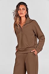 PRETTYGARDEN Womens 2 Piece Outfits Half Zip