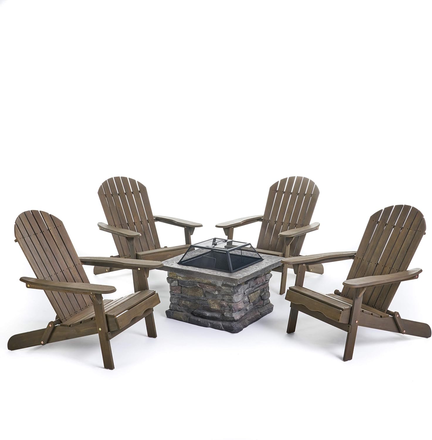 chairs with fire pit