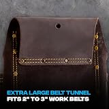 OX Pro 4 Pocket Pouch Dual Hammer Holders Tool Belt Work Organizer view 6
