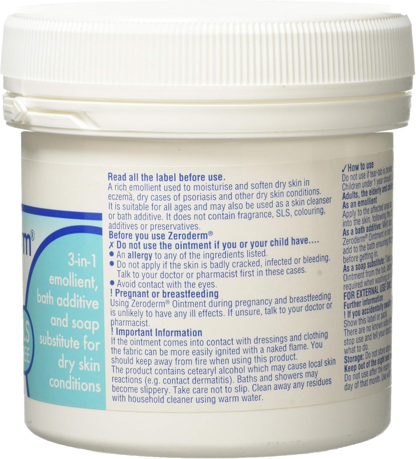 zeroderm ointment uses