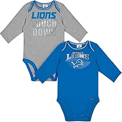 Gerber Unisex Baby NFL 2 Pack Long Sleeve Onesie