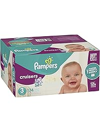Pampers Cruisers Disposable Diapers, Size 3 174 Count