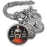 St. Joan of Arc, I am not afraid, I was born to do this, Necklace, Keychain or Clip, Patron Saint Gift