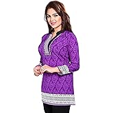 Maple Clothing India Tunic Top Women's Printed Short Kurti Kurta Indian Clothing Outfit