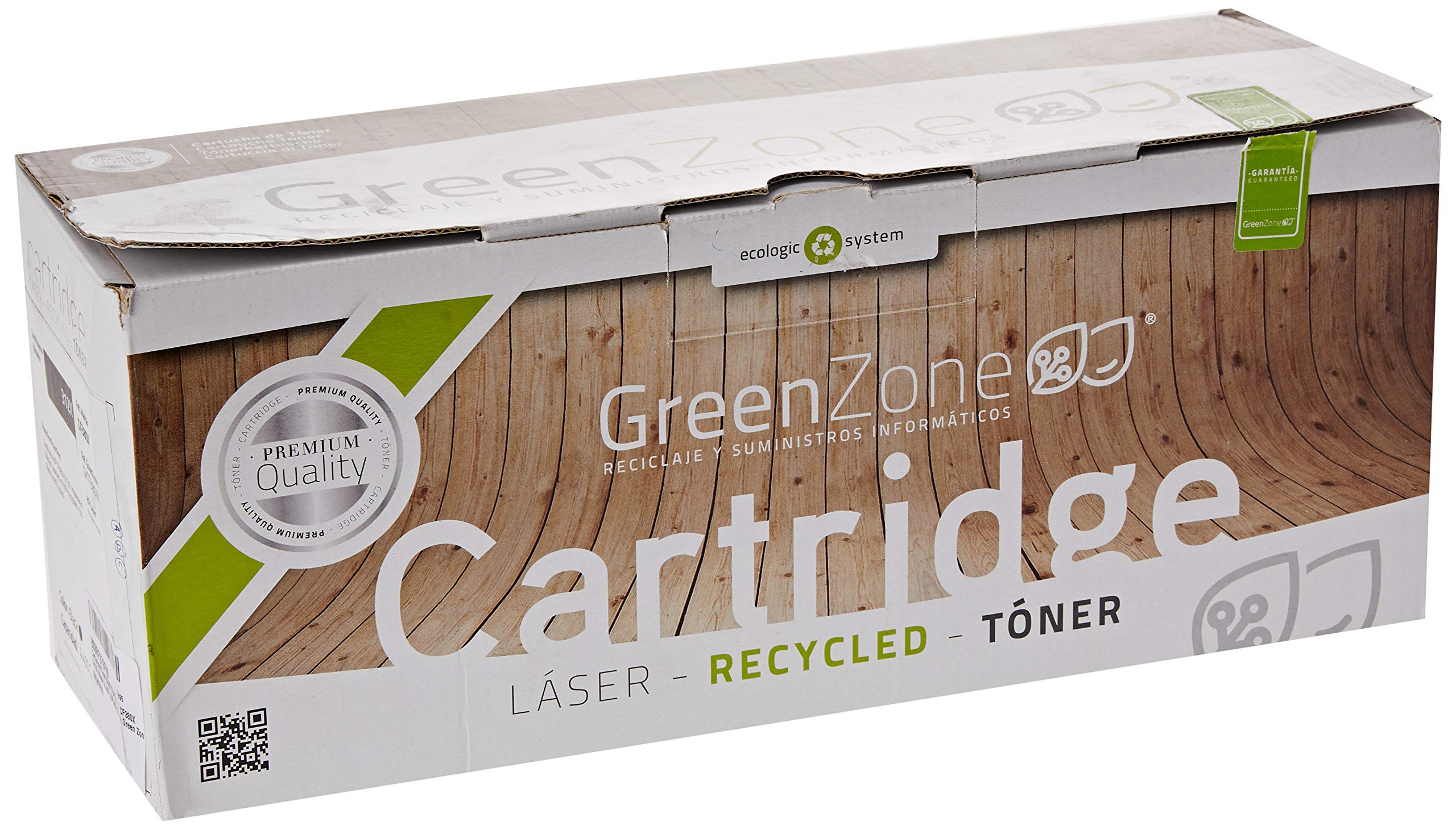 Cartridges/Toner Replaces HP CF380X (312X) Black (4,400 copies) Brand Green Zone