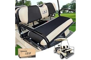 10L0L Universal Golf Cart Rear Seat Cover Dress UP Older Golf Cart Durable Breathable Material Fit Like a Glove for Yamaha EZGO and Club Car, Easy to Install