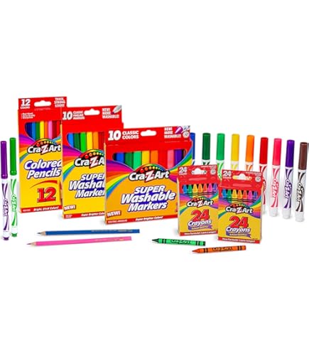 Amazon.com: Cra-Z-Art Markers, Crayons, Colored Pencil Back To