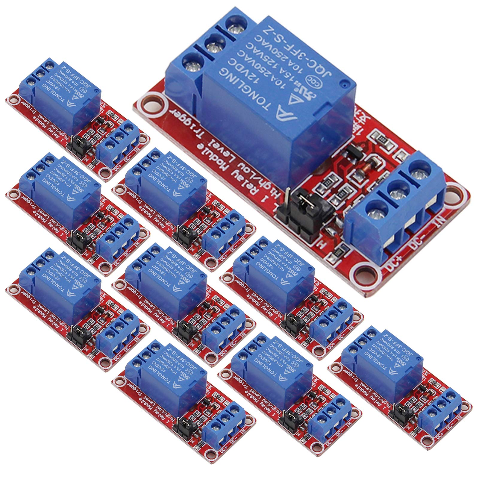 12V 4-Channel Relay Module With Optocoupler – High/Low Level Trigger (Unbranded)