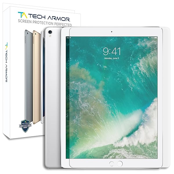 Tech Armor iPad Pro (12.9") Ballistic Glass Screen Protector for Apple iPad Pro 12.9-inch (NEW 2017) [1-pack]