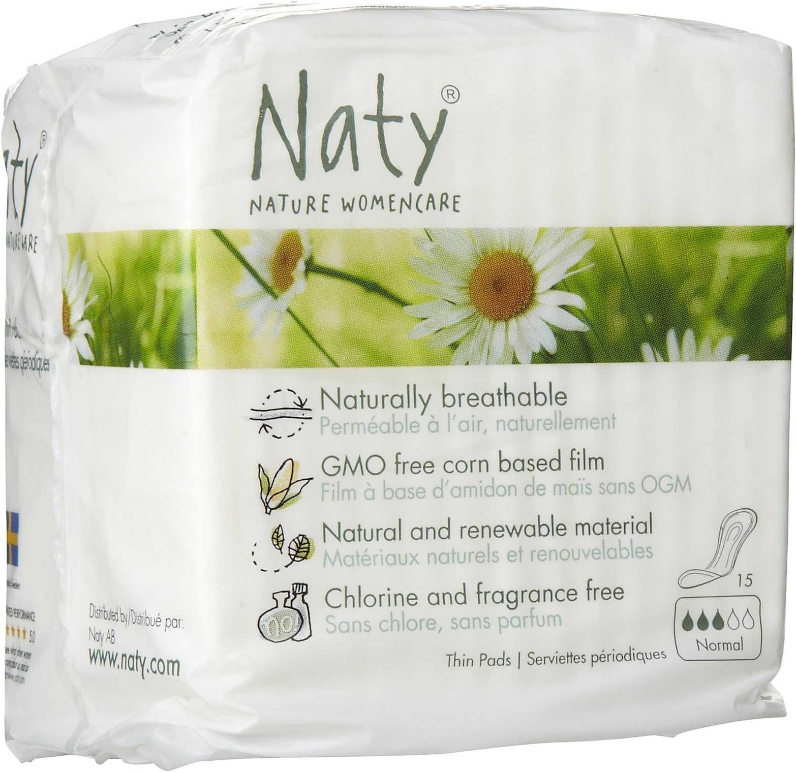 Naty Eco Damenbinden normal (15 Stck)
