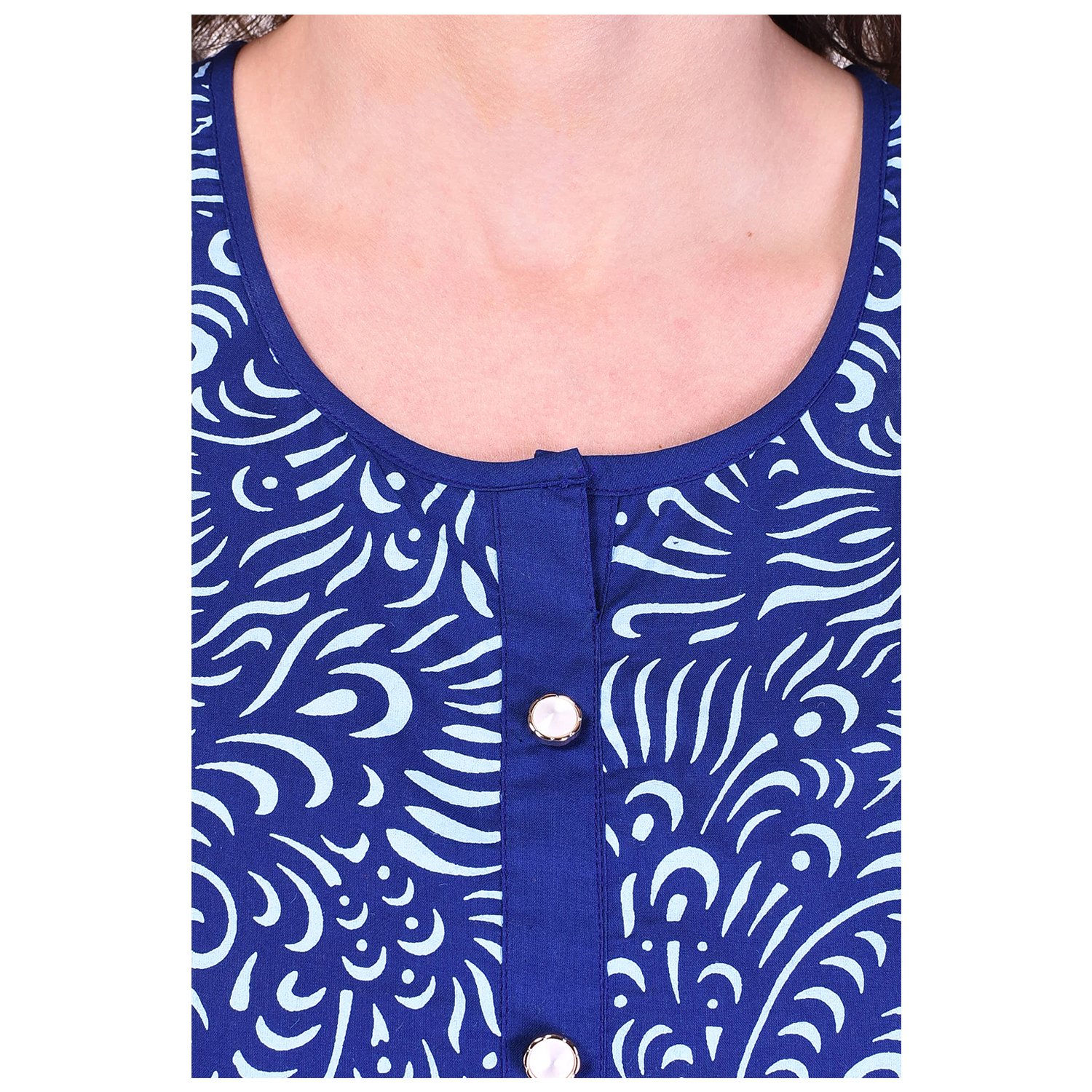 rajmandirfabrics women's cotton anarkali floral print kurti