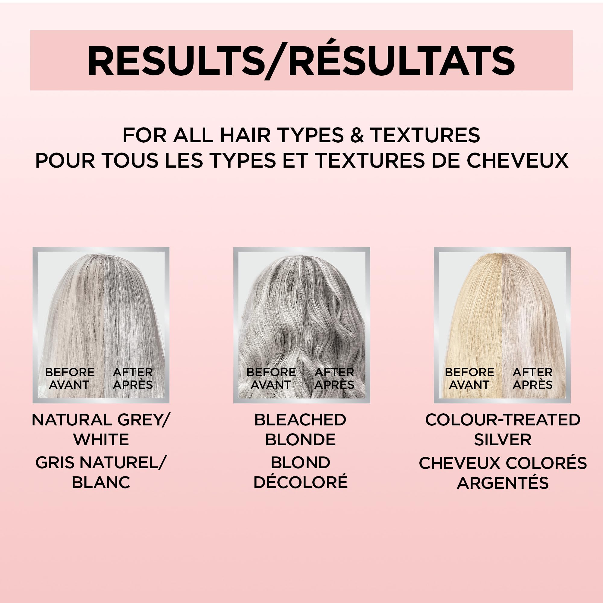 L'Oreal Paris Le Color Gloss One Step In-Shower Toning Hair Gloss, Neutralizes Brass, Conditions & Boosts Shine, Silver, 4 Ounce