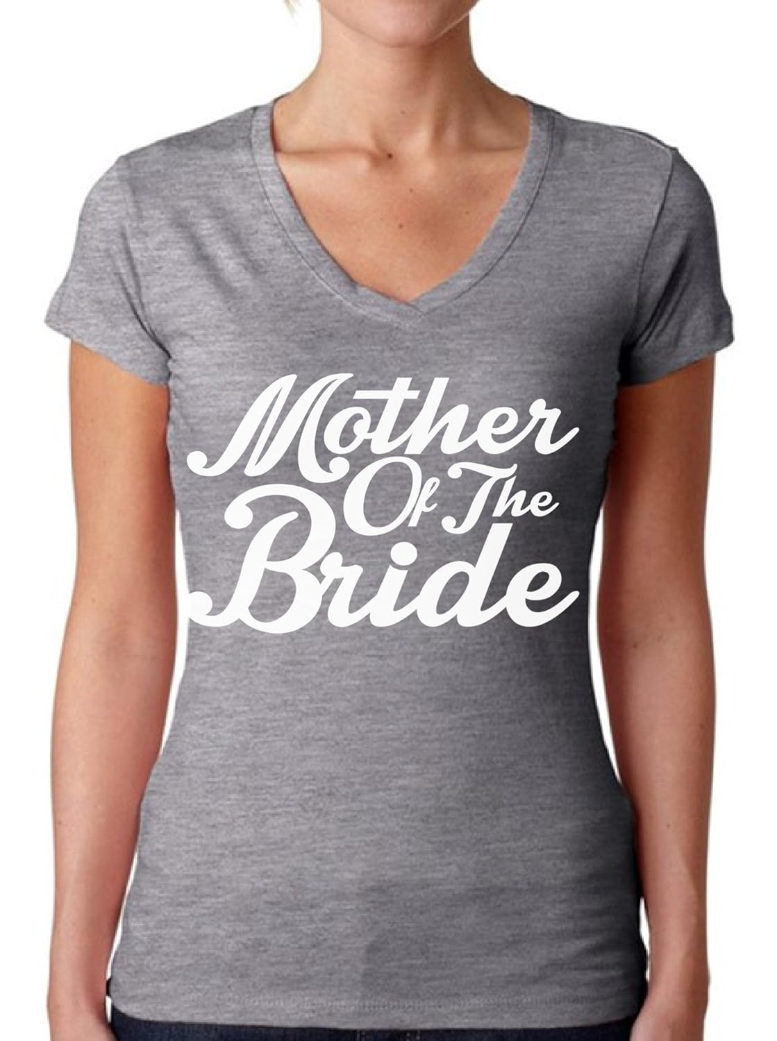 Awkwardstyles Women's Mother of The Bride V-Neck T-Shirt W Tee Shirt + Bookmark-ANZ