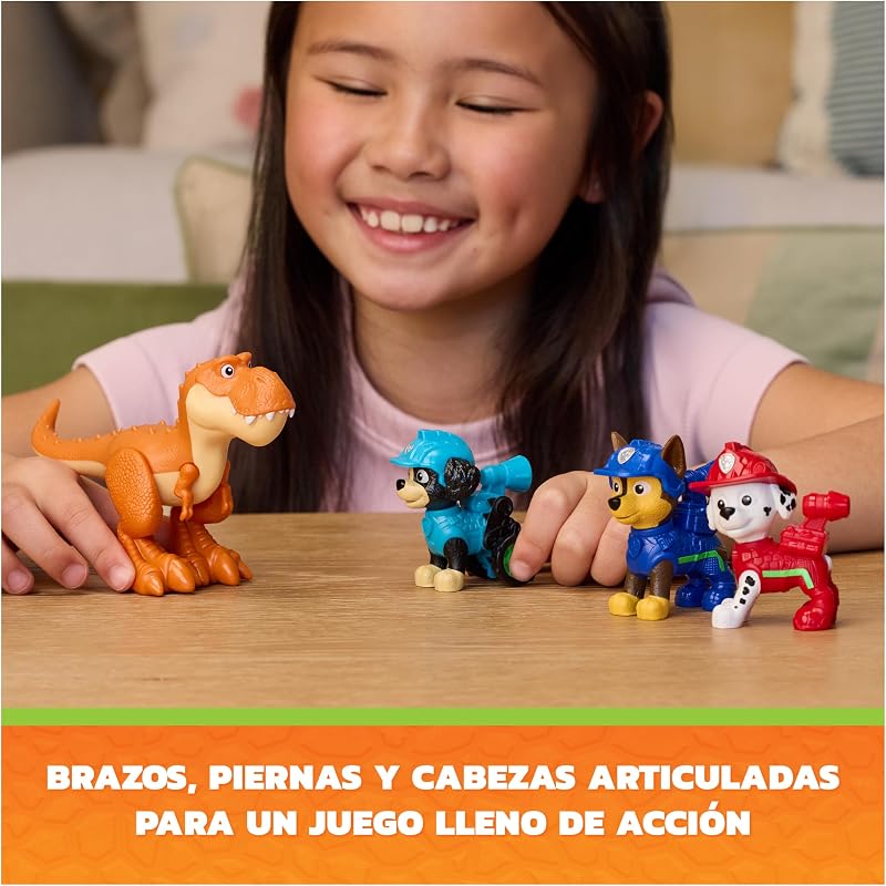 : The Dino Movie, Set de Aventuras con Dinosaurios, colecciona 6 Figuras de acción, como Ryder, Rex y el T. Rex Timmy, Juguetes para niños y niñas preescolares, a Partir de 3 años