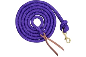 Poly Cowboy Lead with Snap, 5/8" x 10',Purple