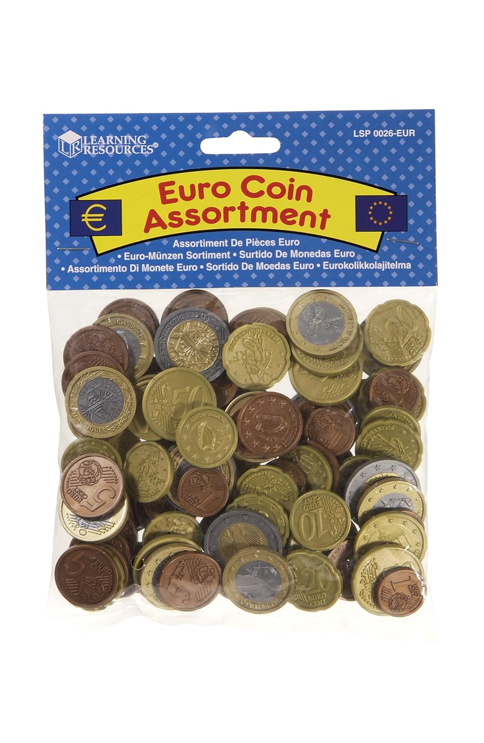 Learning Resources Set monedas Euro surtido: modelos aleatorios