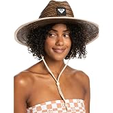 Roxy Women's Tomboy Woven Straw Hat | Wide Brim | Adjustable | Sun Protection | Beach | Vacation | Natural