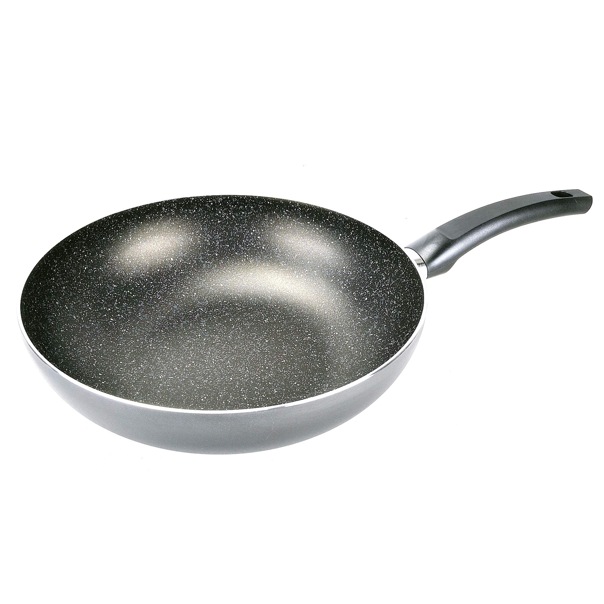 ALLUFLON Tradition Italy Wok, Aluminium, Black, 28 cm