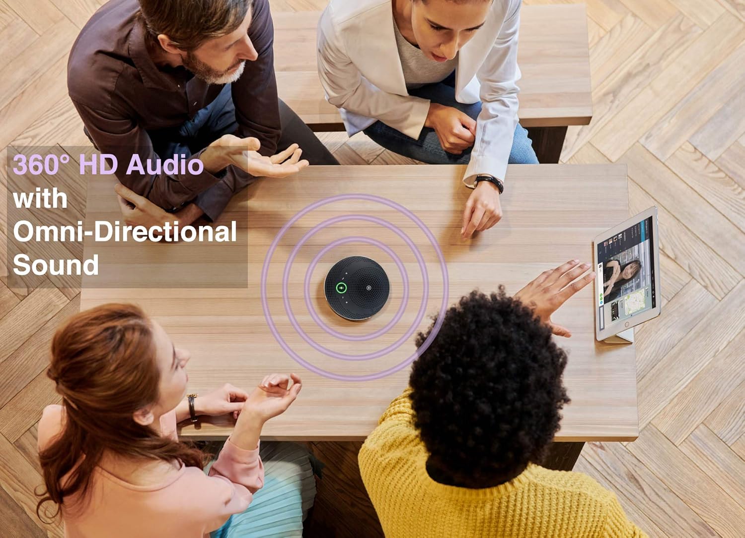 Bluetooth Speakerphone - Yamaha UC YVC-200 Wireless Mobile Conference Phone, Portable USB Speakerphone for Conferencing (Black): Home Audio & Theater