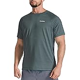 Men's Workout Short Sleeve Athletic Gym Shirts UPF 50+ Sun Protection Quick Dry Swim Shirt Summer Tshirts for Beach