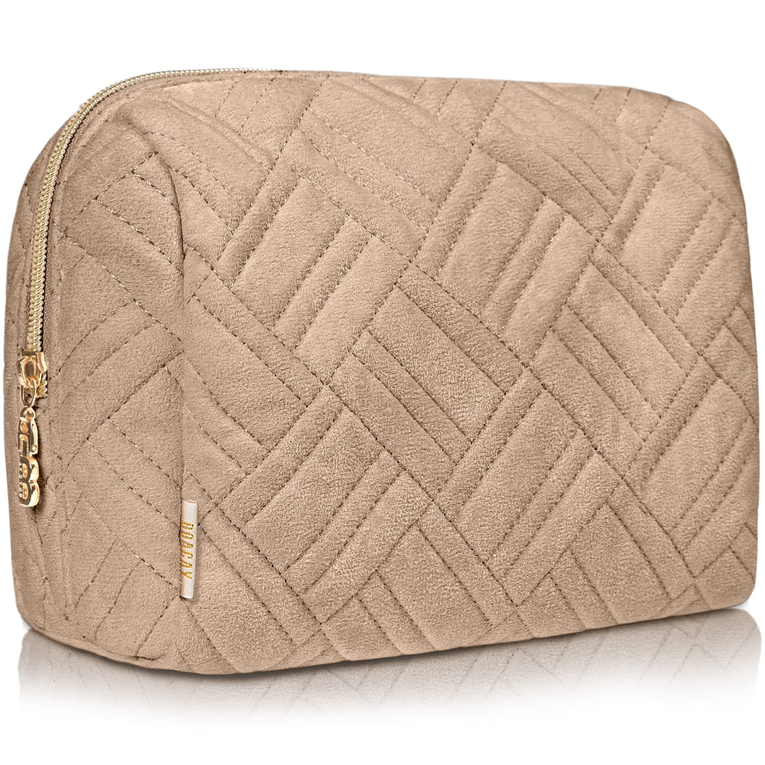 BOACAY Large Makeup Bag, Travel Cosmetic Pouch for Women, Girls & Kids, Make up Bag & Organiser for Purse, Portable Case for Toiletries, Brushes