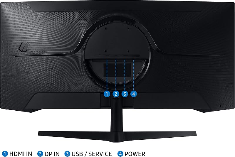 Ecran PC Odyssey G55T 34'' 165Hz, 1ms, Dalle VA 1000R, UWQHD 3440x1440, 2500:, 250cd/m2, AMD FreeSync Premium, Pied Ajustable,HDMI, DisplayPort