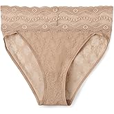 b.tempt'd womens Lace Kiss Full Coverage Hi Leg Brief Panty, 978382