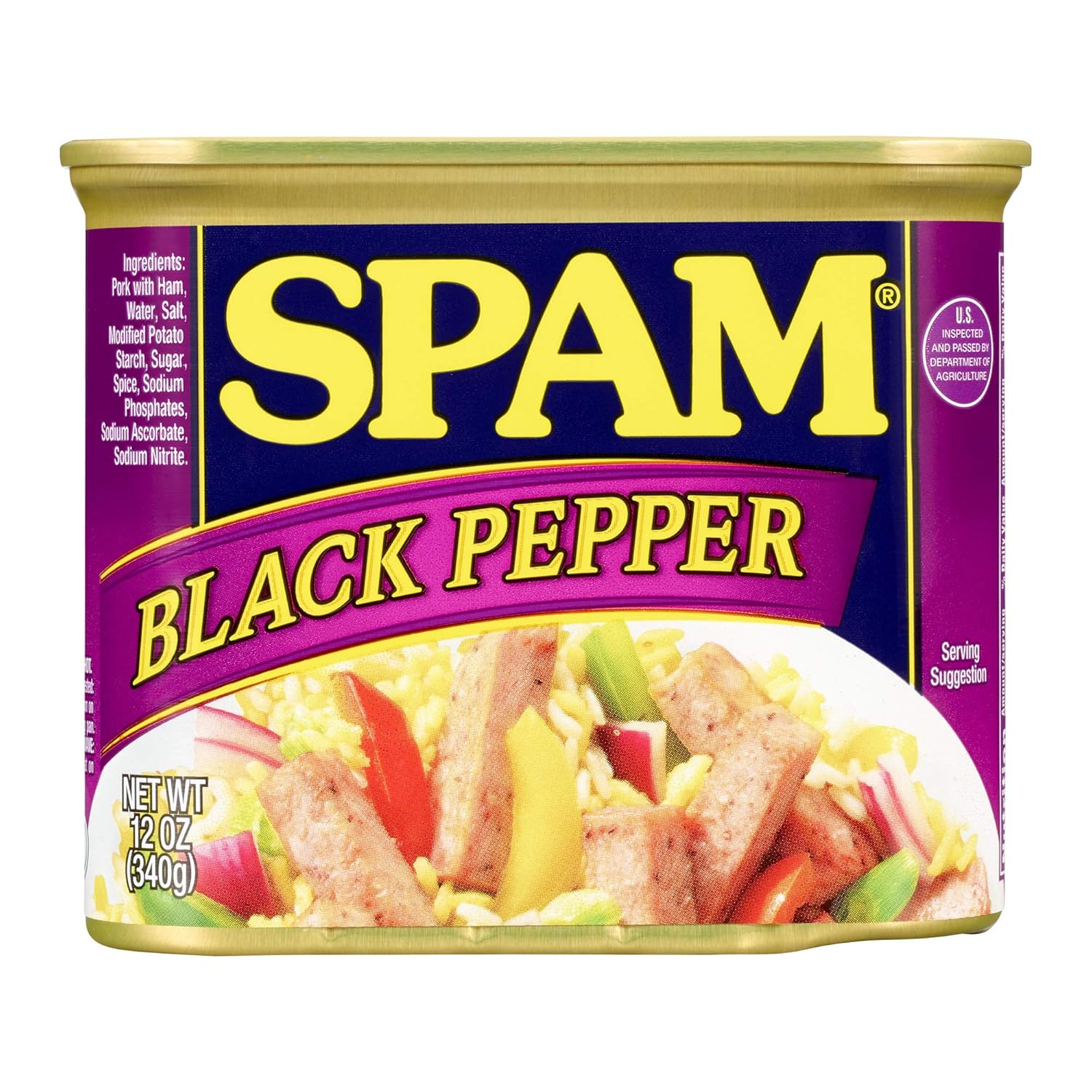 Spam Black Pepper, 12 Ounce Can