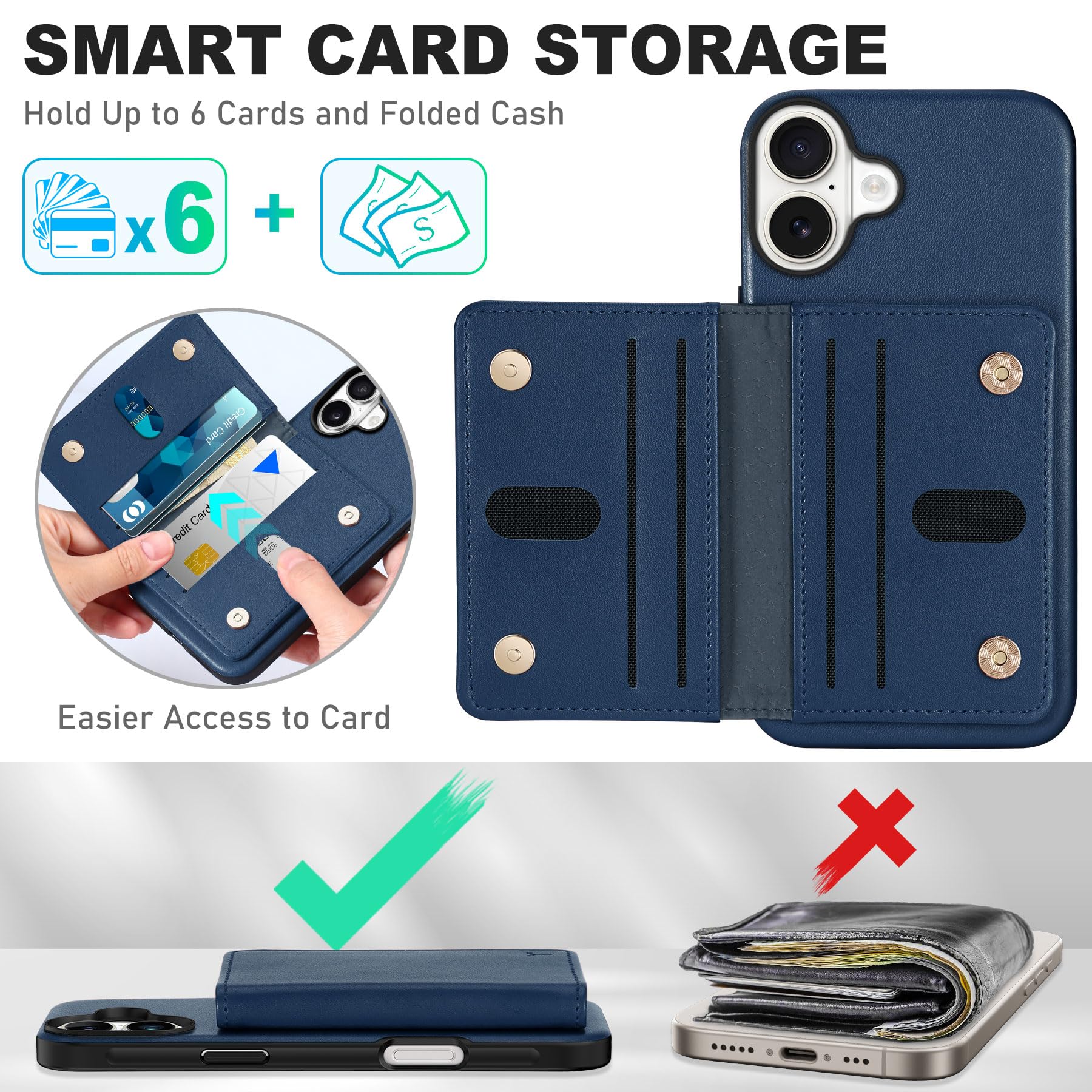 Protezione Fotocamera IPhone Custodia In Pelle Magnetica Per IPhone 16 Pro Max - Antiurto Con MagSafe Cover Antiurto Pelle E Metallo