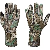 North Mountain Gear Mossy Oak Greenleaf Turkey Hunting Gloves with Call Pocket