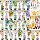 KONEUK 32 Pack Hand Cream Gift for Women, Bulk Hand Lotion Travel Size for Dry Cracked Hands, Mini Moisturizing Hand Cream for Valentines Day Gifts, Mom Gifts, Teacher Gifts and Bridal Shower Favors