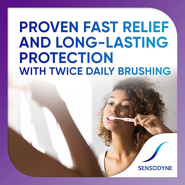 SENSODYNE RAPID RELIEF SENSITIVE TOOTHPASTE, CAVITY PREVENTION AND SENSITIVE TEETH TREATMENT – 3.4 OUNCES