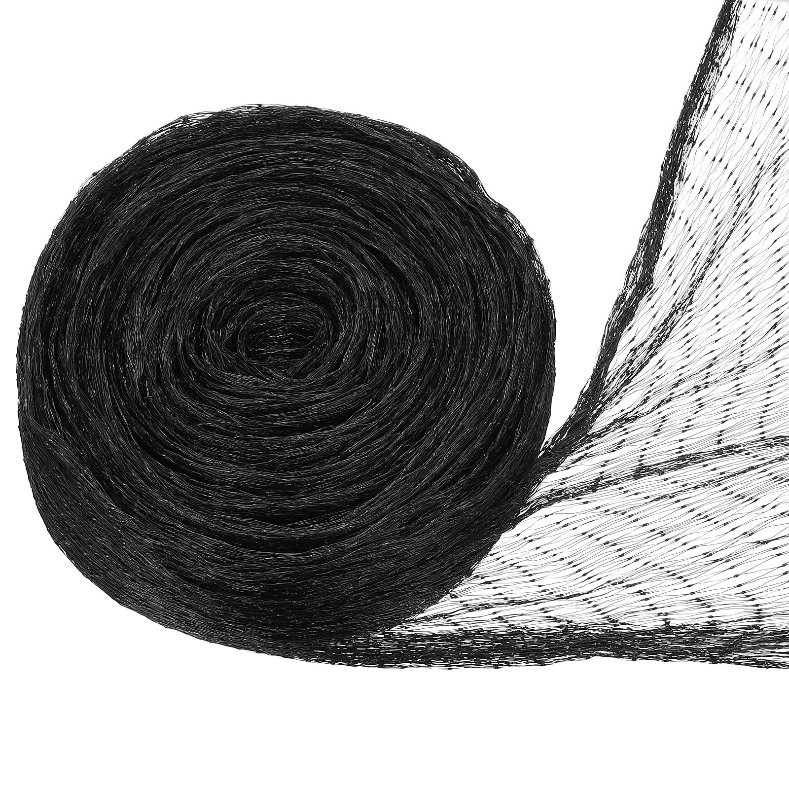 PATIKIL Bird Netting, 13x49Ft Garden Mesh Netting Gardening Protection Net Chicken Coop Deer Fence Nets for Plants Fruit Trees Deer, Black