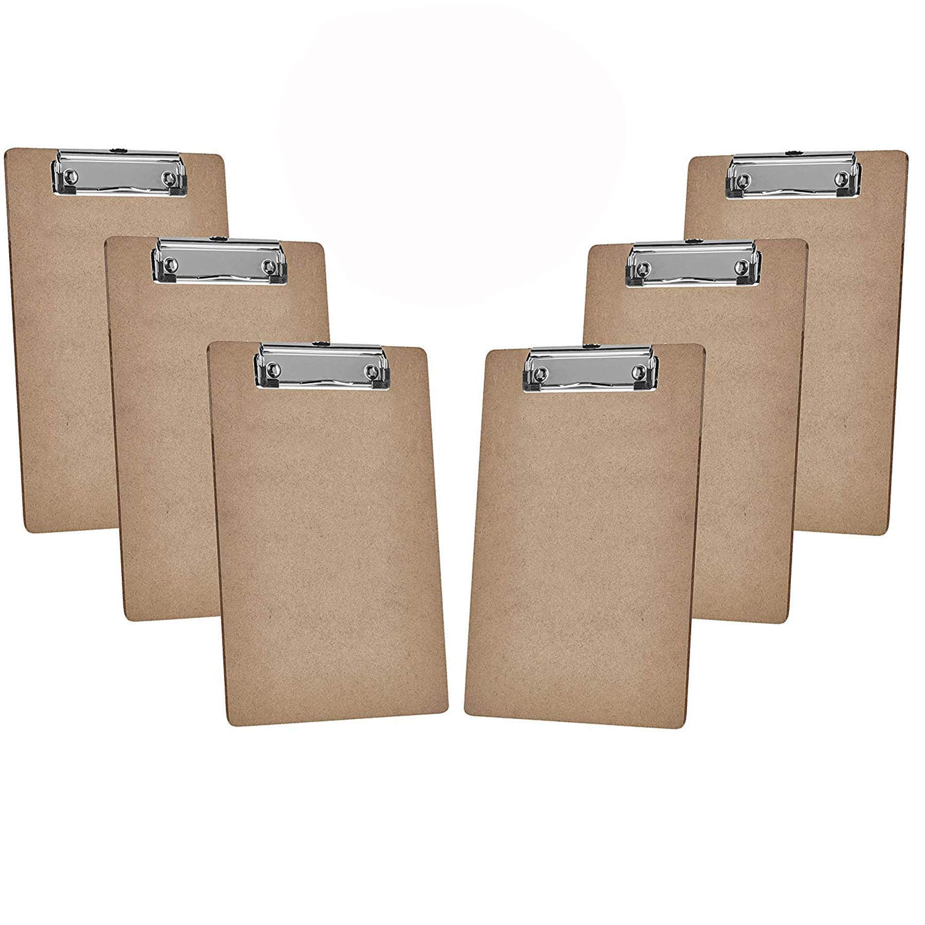 Acrimet Clipboard Letter Size A4 (33 cm x 23 cm) Low Profile Clip (Hardboard) (6 Pack)