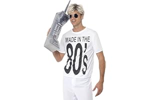 SMIFFYS Inflabatable Retro Phone | 80's Retro Telephone | Inflatable Phone 80's | Inflatable Phone Prop | Silver