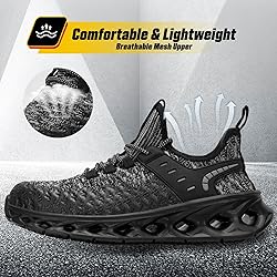 Steel Toe Shoes for Women Men Wide Non Slip