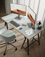YSAGi Leather Desk Mat Large 120x60 cm Non-Slip Waterproof Grayish Green view 2