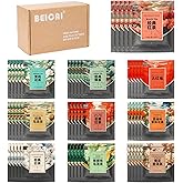 BEI CAI Tea Bags Sampler Assortment Box (50 Count) 10 Different Flavors,Perfect Variety Individually Wrapped Tea Bag,Perfect for Hotels, Offices, Food Service Gift Set &Sampler Variety Pack