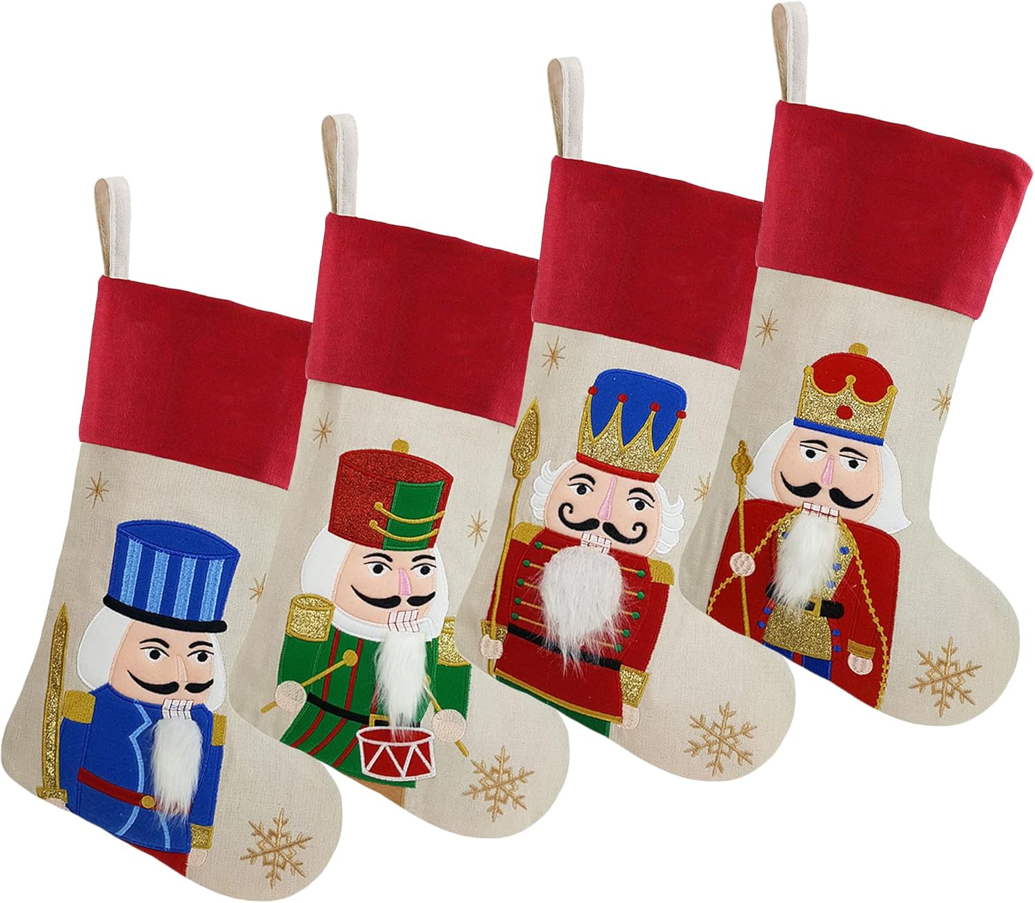 Nutcrackers - DearSun Set of 4pcs, 18