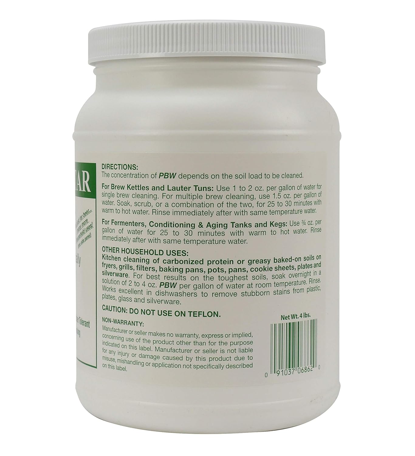 Five Star PBW Cleaner (Powdered Brewery Wash), 4Pound Jar eBay